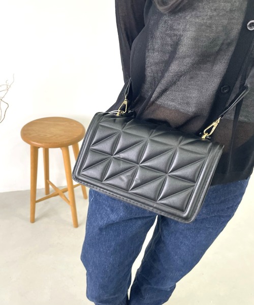 United store(ユナイテッドストア)の「マルチwayキルティングワイドショルダーバッグ(ショルダーバッグ・レディース・ライトブルー/ブラック/アイボリー/ベージュ・FREE)」の8枚目の写真