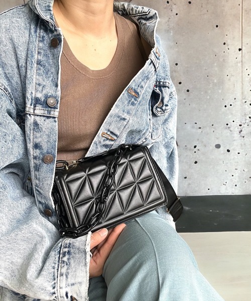 United store(ユナイテッドストア)の「マルチwayキルティングワイドショルダーバッグ(ショルダーバッグ・レディース・ライトブルー/ブラック/アイボリー/ベージュ・FREE)」の11枚目の写真