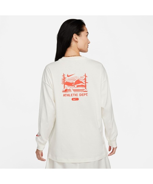NIKE(ナイキ)の「ナイキ NIKE ナイキ NSW NCPS L/S トップ(Tシャツ/カットソー・レディース・ブラック/オフホワイト/クリーム・L/S/M/XL)」の13枚目の写真