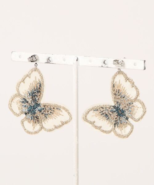 tone(トーン)の「【fuwari】ジルコニア 蝶々 ピアス(MA)(ピアス(両耳用)・レディース・ブルー/ピンク/グリーン/ゴールド・FREE)」の22枚目の写真