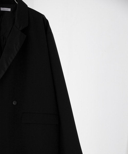 cussil(クシル)の「【cussil/クシル】ドレスツイル ワイドスリーブダブルテーラードジャケット(テーラードジャケット・メンズ・チャコールグレー/ブラック/オフホワイト・S/M/L)」の7枚目の写真