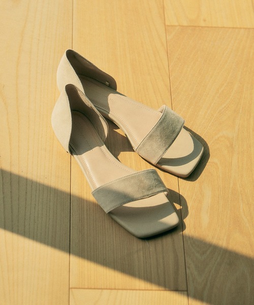 AMERICAN HOLIC(アメリカンホリック)の「オープントゥセパレートサンダル(サンダル・レディース・ブラック/ベージュ・S/M/L)」の1枚目の写真