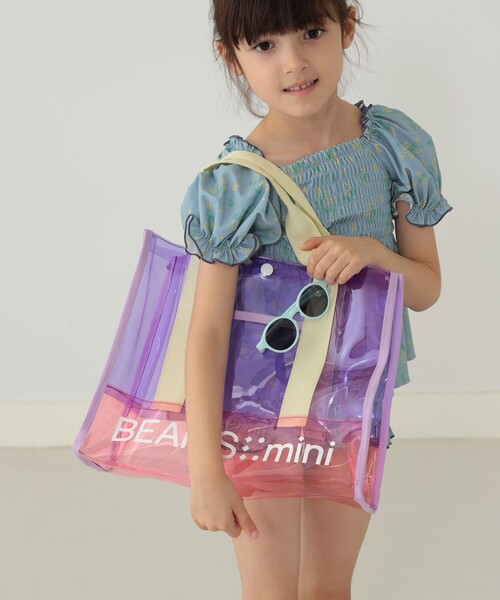 BEAMS mini（ビームスミニ）の「BEAMS mini / カラー PVC トートバッグ 23SS（トートバッグ・キッズ・オレンジ/ラベンダー/ブルー・FREE）」の2枚目の写真