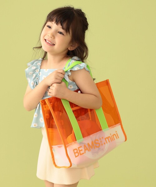 BEAMS mini（ビームスミニ）の「BEAMS mini / カラー PVC トートバッグ 23SS（トートバッグ・キッズ・オレンジ/ラベンダー/ブルー・FREE）」の3枚目の写真