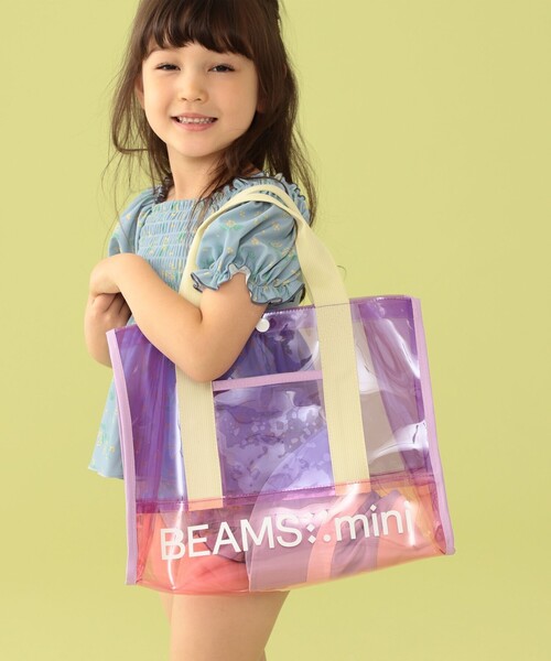BEAMS mini（ビームスミニ）の「BEAMS mini / カラー PVC トートバッグ 23SS（トートバッグ・キッズ・オレンジ/ラベンダー/ブルー・FREE）」の10枚目の写真