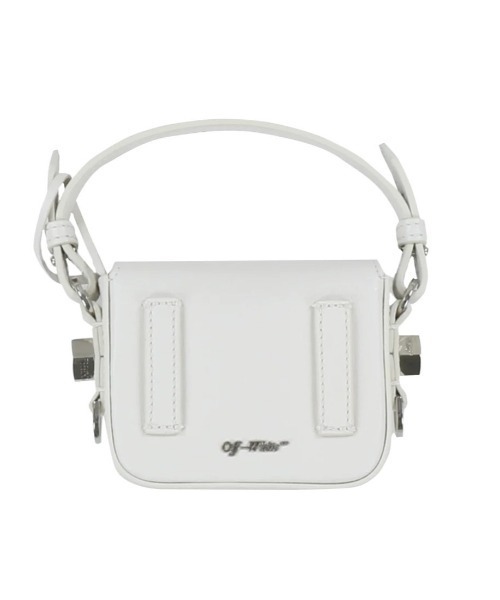 off white（オフホワイト）の「DIAG BABY FLAP BAG（ショルダーバッグ・レディース・ホワイト・ONE SIZE）」の4枚目の写真