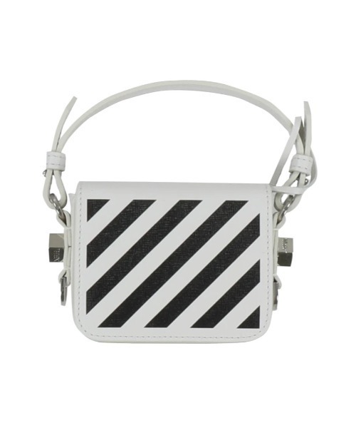 off white（オフホワイト）の「DIAG BABY FLAP BAG（ショルダーバッグ・レディース・ホワイト・ONE SIZE）」の3枚目の写真
