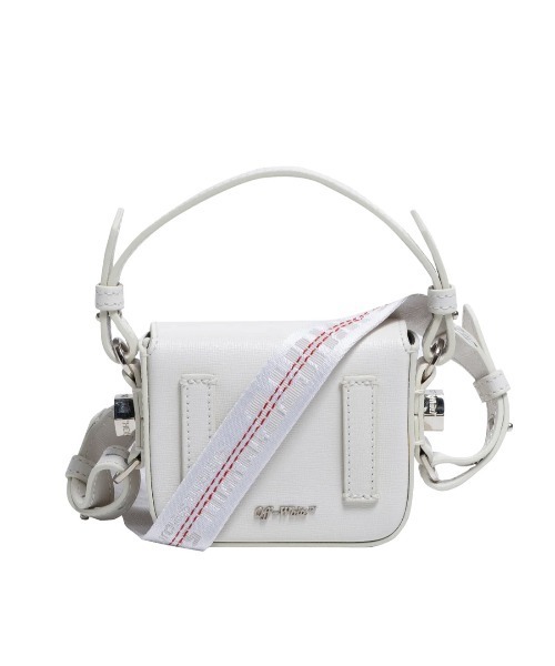 off white（オフホワイト）の「DIAG BABY FLAP BAG（ショルダーバッグ・レディース・ホワイト・ONE SIZE）」の2枚目の写真