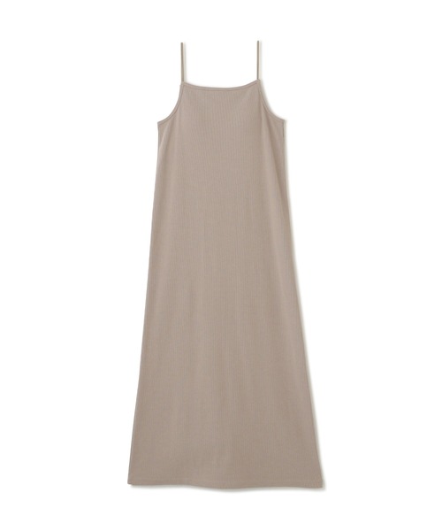 FREE'S MART（フリーズマート）の「◆カップ付リブカットソーナローキャミワンピース（ワンピース・レディース・ベージュ/ブラック・MEDIUM/SMALL）」の2枚目の写真