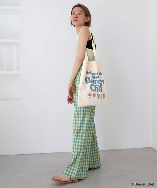 SLOBE citron.（スローブシトロン）の「SLOBE citron. Burger Chef TOTE BAG（トートバッグ・レディース・イエロー/アイボリー・FREE）」の6枚目の写真