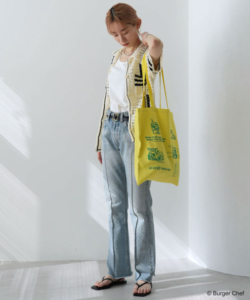 SLOBE citron.（スローブシトロン）の「SLOBE citron. Burger Chef TOTE BAG（トートバッグ・レディース・イエロー/アイボリー・FREE）」の17枚目の写真