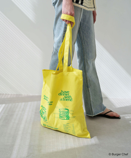 SLOBE citron.（スローブシトロン）の「SLOBE citron. Burger Chef TOTE BAG（トートバッグ・レディース・イエロー/アイボリー・FREE）」の16枚目の写真
