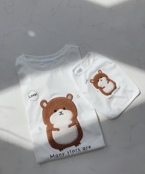 AS KNOW AS plus（アズノゥアズプラス）の「〇ふわふわアニマルTシャツ（Tシャツ/カットソー・レディース・ホワイト系2/ブラック系2/ベージュ系2/ネイビー系2/ブラック系3/ブルー系3/ホワイト系3/ベージュ系3/ホワイト系4/ブラック系4/ブルー系4/ラベンダー/ブラック系5/アイボリー系5/ホワイト系5/ブルー系5/アイボリー系6/ブルー系6/ホワイト系6/ブラック系6/ブラック系7/ブルー系7/ホワイト系7/グリーン系7/ブルー系8/ネイビー系8/ブラック系8/ホワイト系8/ホワイト系9/ブラック系9/ブルー系9/アイボリー系9/ネイビー系/ブラック系/ブルー系/ホワイト系・FREE）」の3枚目の写真