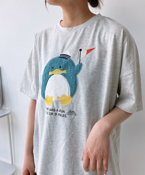 AS KNOW AS plus（アズノゥアズプラス）の「〇ふわふわアニマルTシャツ（Tシャツ/カットソー・レディース・ホワイト系2/ブラック系2/ベージュ系2/ネイビー系2/ブラック系3/ブルー系3/ホワイト系3/ベージュ系3/ホワイト系4/ブラック系4/ブルー系4/ラベンダー/ブラック系5/アイボリー系5/ホワイト系5/ブルー系5/アイボリー系6/ブルー系6/ホワイト系6/ブラック系6/ブラック系7/ブルー系7/ホワイト系7/グリーン系7/ブルー系8/ネイビー系8/ブラック系8/ホワイト系8/ホワイト系9/ブラック系9/ブルー系9/アイボリー系9/ネイビー系/ブラック系/ブルー系/ホワイト系・FREE）」の21枚目の写真