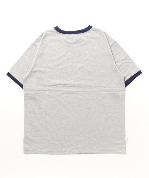 BROKEN BASE(ブロークンベース)の「ロゴプリントリンガーT(Tシャツ/カットソー・メンズ・オフホワイト/杢グレー・MEDIUM/LARGE)」の21枚目の写真