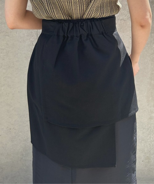 &g'aime(アンジェム)の「【&g’aime】レイヤードミニスカート(スカート・レディース・グレイッシュベージュ/ブラック・FREE)」の18枚目の写真