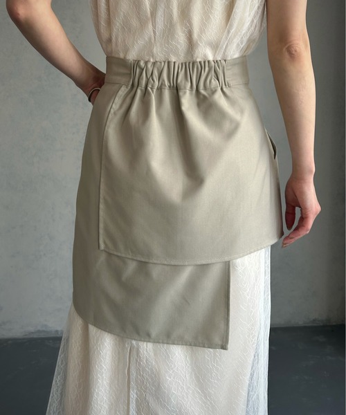 &g'aime(アンジェム)の「【&g’aime】レイヤードミニスカート(スカート・レディース・グレイッシュベージュ/ブラック・FREE)」の12枚目の写真