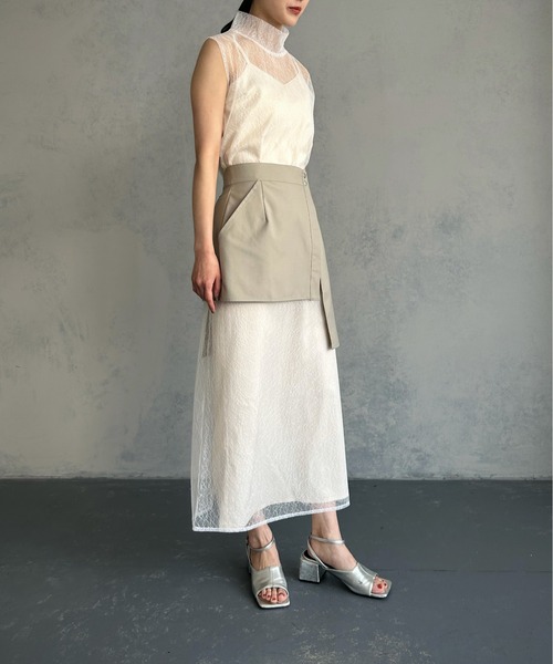 &g'aime(アンジェム)の「【&g’aime】レイヤードミニスカート(スカート・レディース・グレイッシュベージュ/ブラック・FREE)」の22枚目の写真