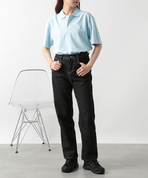 United Athle（ユナイテッドアスレ）の「【United Athle】seed stitch polo-shirt / シードステッチ 鹿の子 ポロシャツ UVカット ゴルフ ウォーキング 2020（ポロシャツ・メンズ・アイボリー/チャコールグレー/レッド/グリーン/ホワイト/イエロー/オリーブ/サンドベージュ/ブラック/ネイビー/ベビーピンク/ライトグレー/インディゴブルー/ダークグレー/コバルトブルー/バーガンディー/ライトブルー/ターコイズブルー・L/M/XL/S）」の20枚目の写真