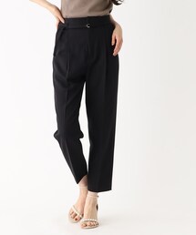 index | リネンタッチ センタープレステーパードパンツ【イージーケア/洗濯機洗い可】(その他パンツ)