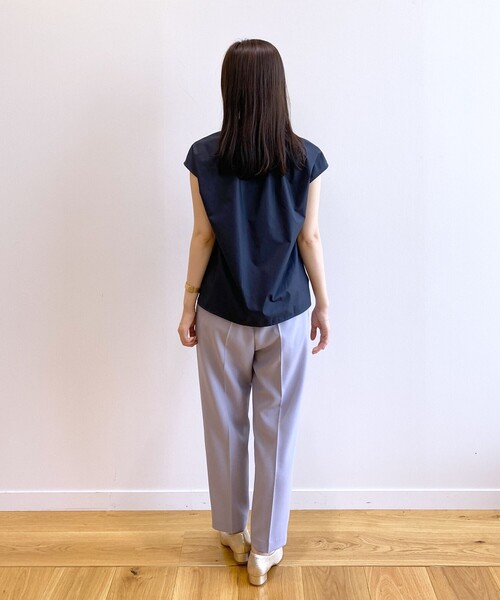 index（インデックス）の「◆リネンタッチ センタープレステーパードパンツ【イージーケア/洗濯機洗い可】（その他パンツ・レディース・ブラウン系/ライトグレー/ライトブルー/ブラック・34/36/38/40/42）」の20枚目の写真