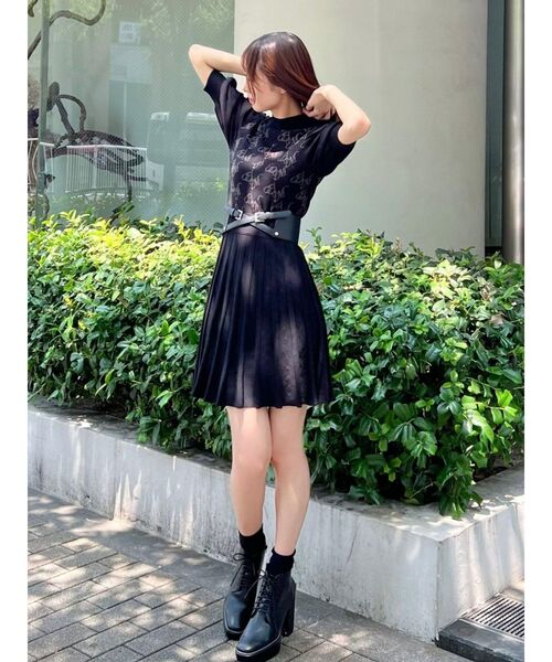 EATME（イートミー）の「EMロゴニットワンピース（ワンピース）」 - WEAR 