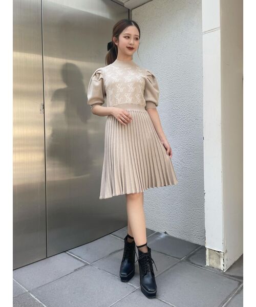 EATME（イートミー）の「EMロゴニットワンピース（ワンピース）」 - WEAR 