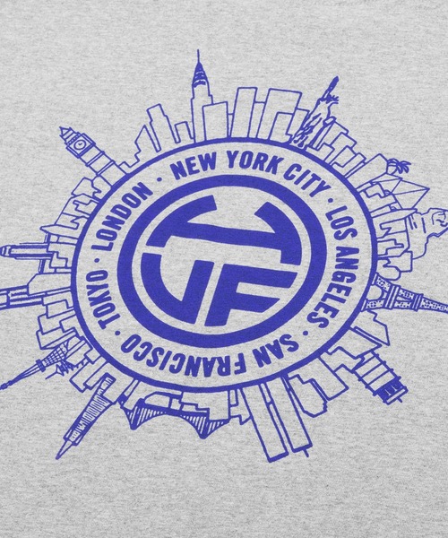 HUF(ハフ)の「INTERNATIONALLY KNOWN TEE / HUF Tシャツ(Tシャツ/カットソー・メンズ・ブラック/ホワイト/アッシュグレー・SMALL/MEDIUM/LARGE/X-LARGE/XX-LARGE)」の7枚目の写真