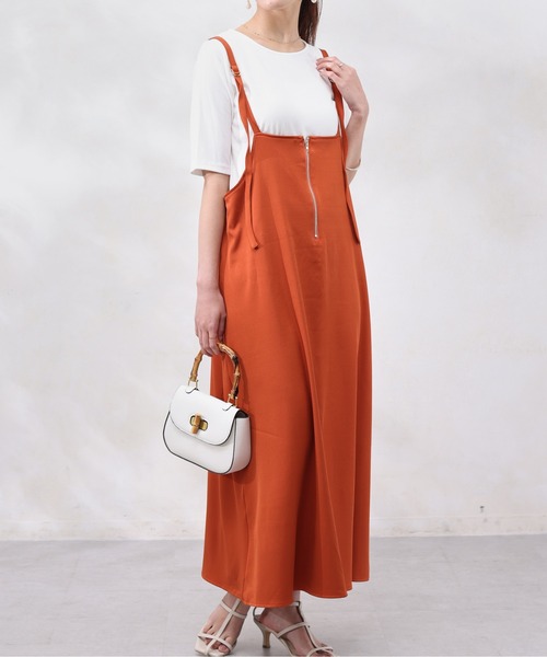 JACQUEMUS オレンジ キャミワンピース JACQUEMUS オレンジ キャミワンピース