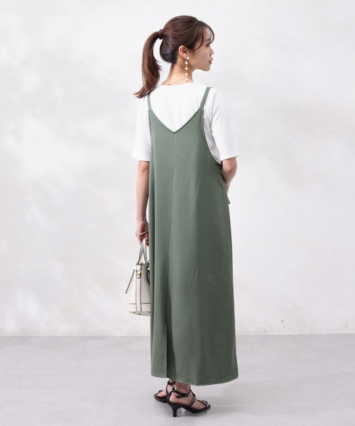 Chez toi（シェトワ）の「リブT×フロントZIPキャミワンピース
