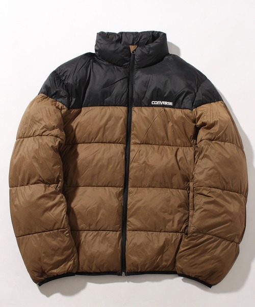 CONVERSE（コンバース）の「【CONVERSE/コンバース】サステナブル 切り替え ファイバーダウンブルゾン（ダウンジャケット/コート・メンズ・ベージュ/ブラウン/ブラック/カーキ/ブルー/ライトグレー・LL/M/L）」の4枚目の写真