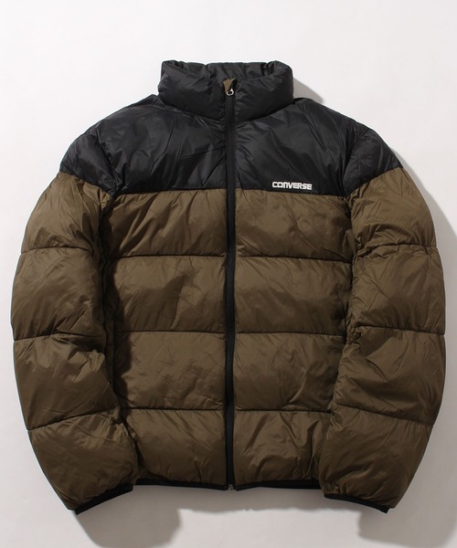 CONVERSE（コンバース）の「【CONVERSE/コンバース】サステナブル 切り替え ファイバーダウンブルゾン（ダウンジャケット/コート・メンズ・ベージュ/ブラウン/ブラック/カーキ/ブルー/ライトグレー・LL/M/L）」の5枚目の写真