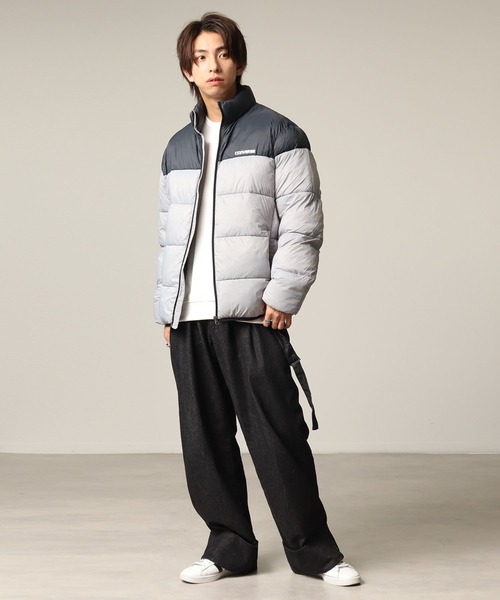 CONVERSE（コンバース）の「【CONVERSE/コンバース】サステナブル 切り替え ファイバーダウンブルゾン（ダウンジャケット/コート・メンズ・ベージュ/ブラウン/ブラック/カーキ/ブルー/ライトグレー・LL/M/L）」の7枚目の写真