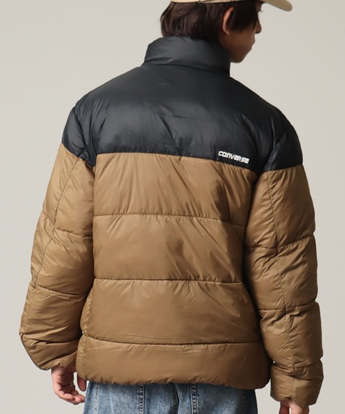 CONVERSE（コンバース）の「【CONVERSE/コンバース】サステナブル 切り替え ファイバーダウンブルゾン（ダウンジャケット/コート・メンズ・ベージュ/ブラウン/ブラック/カーキ/ブルー/ライトグレー・LL/M/L）」の18枚目の写真