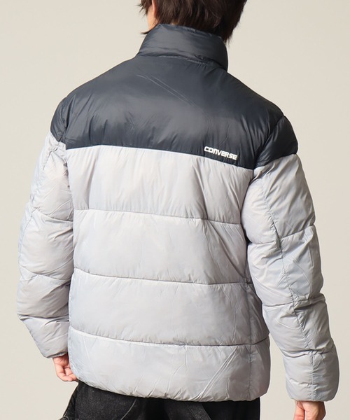 CONVERSE（コンバース）の「【CONVERSE/コンバース】サステナブル 切り替え ファイバーダウンブルゾン（ダウンジャケット/コート・メンズ・ベージュ/ブラウン/ブラック/カーキ/ブルー/ライトグレー・LL/M/L）」の8枚目の写真