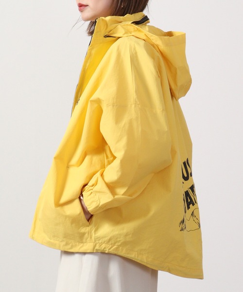 X-girl 3LAYERMOUNTAINJACKET／宇宙柄ジャケット NAVY