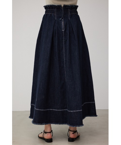 AZUL by moussy(アズールバイマウジー)の「ジップアップデニムフレアスカート(デニムスカート・レディース・オフホワイト/ワンウォッシュ・SMALL/MEDIUM)」の17枚目の写真