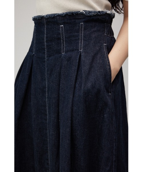 AZUL by moussy(アズールバイマウジー)の「ジップアップデニムフレアスカート(デニムスカート・レディース・オフホワイト/ワンウォッシュ・SMALL/MEDIUM)」の18枚目の写真