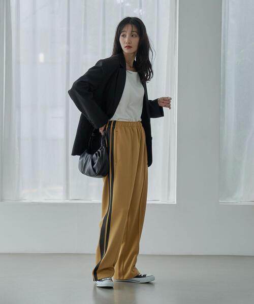 coen（コーエン）の「ボクシーオーバージャケット（テーラードジャケット・レディース・ブラック/モカ・M/L）」の6枚目の写真