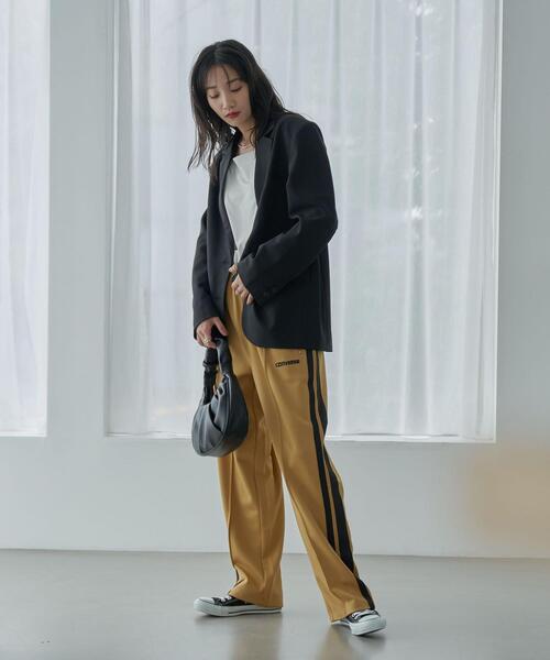 coen（コーエン）の「ボクシーオーバージャケット（テーラードジャケット・レディース・ブラック/モカ・M/L）」の7枚目の写真