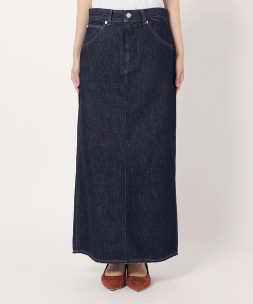 B.C STOCK(ベーセーストック)の「Iライン5ポケット JEAN スカート(デニムスカート・レディース・ネイビー/ブルー・SMALL/MEDIUM)」の22枚目の写真