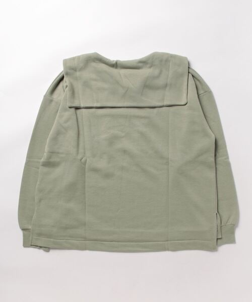 Viola e Viola(ヴィオラエヴィオラ)の「裏毛スキッパーセーラー衿プルオーバー(Tシャツ/カットソー・レディース・グリーン/ブラウン/ライトベージュ/ブラック・M/LL/L/3L)」の18枚目の写真
