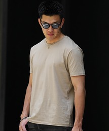 SOMEDIFF（サムディフ）の「【SOMEDIFF】Luxury半袖クルーネックカットソー メンズ 無地Tシャツ 黒 白 薄手インナー 春服（Tシャツ/カットソー）」