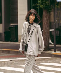 JUNRED | セットアップ対応 / トロミバルーンスリーブラペルシャツ(シャツ/ブラウス)