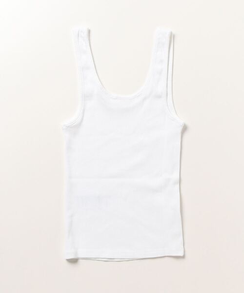 Levi's(リーバイス)の「Levi's/リーバイス クラシックフィット リブタンク ホワイト(タンクトップ・レディース・ナチュラル・XS/S/M)」の2枚目の写真