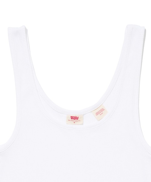 Levi's(リーバイス)の「Levi's/リーバイス クラシックフィット リブタンク ホワイト(タンクトップ・レディース・ナチュラル・XS/S/M)」の11枚目の写真
