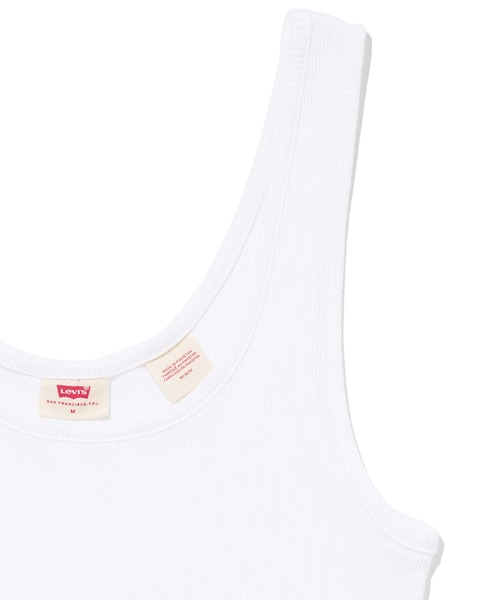 Levi's(リーバイス)の「Levi's/リーバイス クラシックフィット リブタンク ホワイト(タンクトップ・レディース・ナチュラル・XS/S/M)」の12枚目の写真