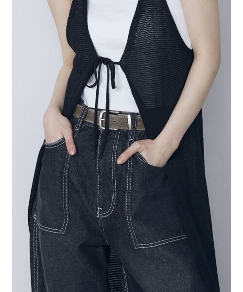 EMODA（エモダ）の「スクエアバックルベルト（ベルト・レディース・ブラウン/ブラック・FREE）」の7枚目の写真