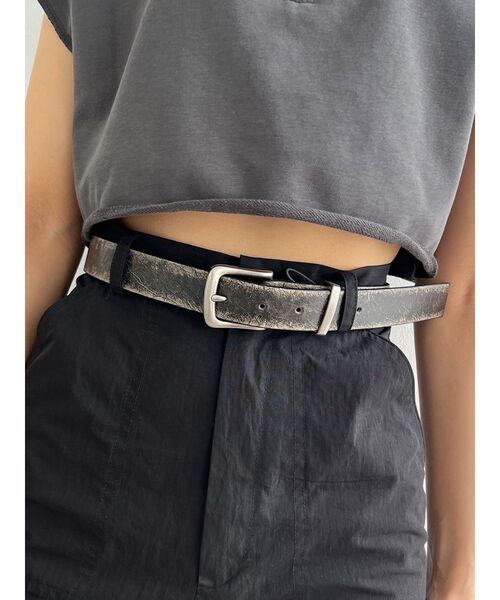 EMODA（エモダ）の「スクエアバックルベルト（ベルト・レディース・ブラウン/ブラック・FREE）」の6枚目の写真
