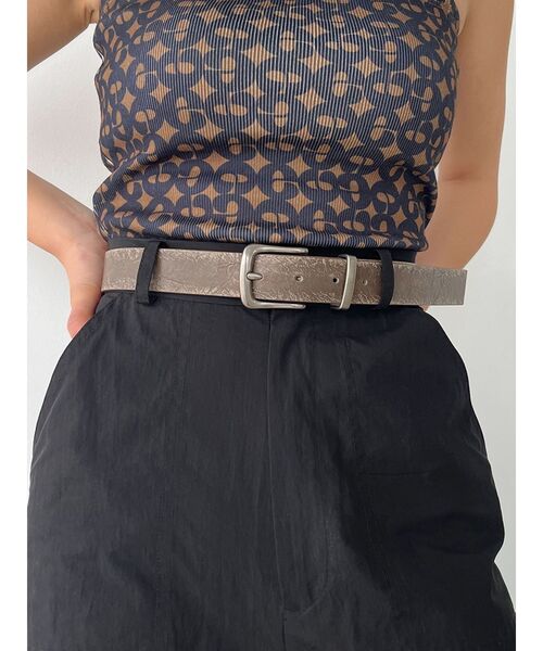 EMODA（エモダ）の「スクエアバックルベルト（ベルト・レディース・ブラウン/ブラック・FREE）」の14枚目の写真